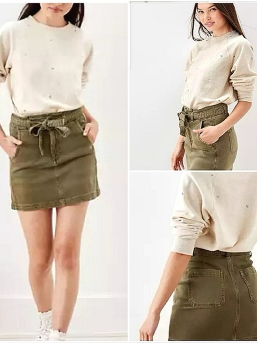 NWT American Eagle Outfitters Highest
Rise Paperbag Mini Skirt Size 4